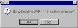 Installation of EasyPHP