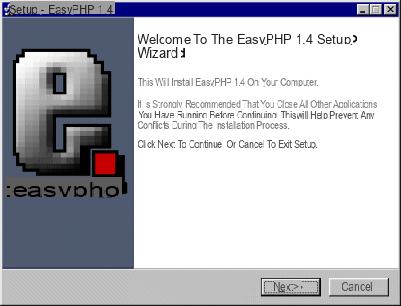 Installation of EasyPHP