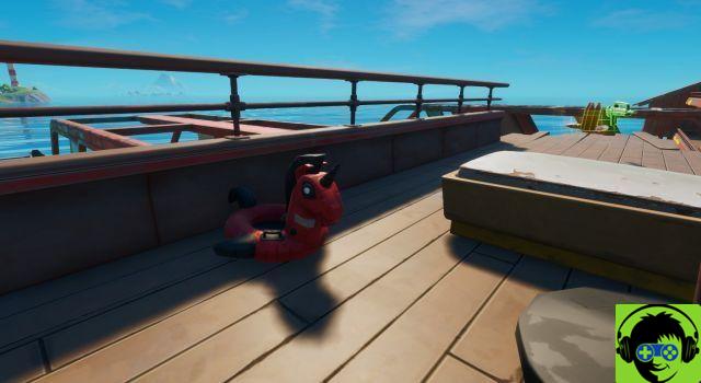 Onde encontrar Deadpool Floats no Iate em Fortnite Capítulo 2 Temporada 3