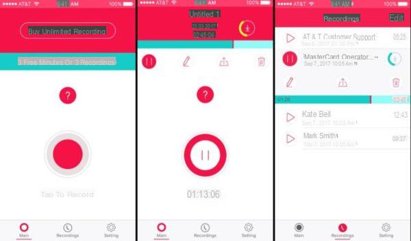 16 mejores aplicaciones de iPhone para grabación de llamadas