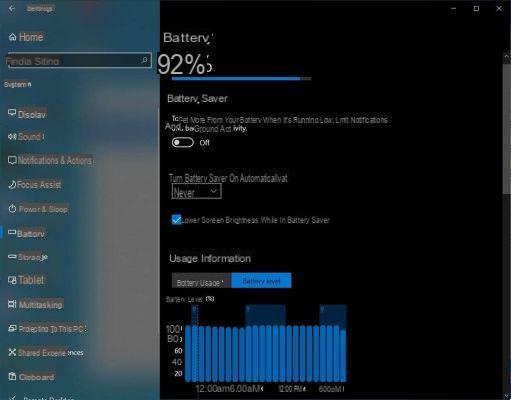Windows 10: how to install the new battery manager, more precise and efficient