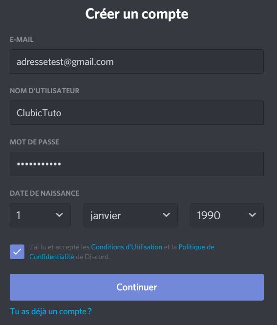 How to create a Discord account?