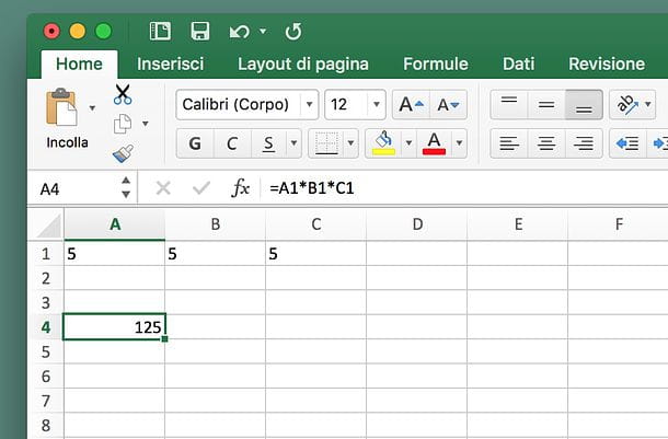 How to multiply in Excel