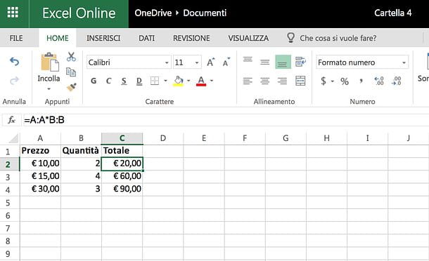 Cómo multiplicar en Excel