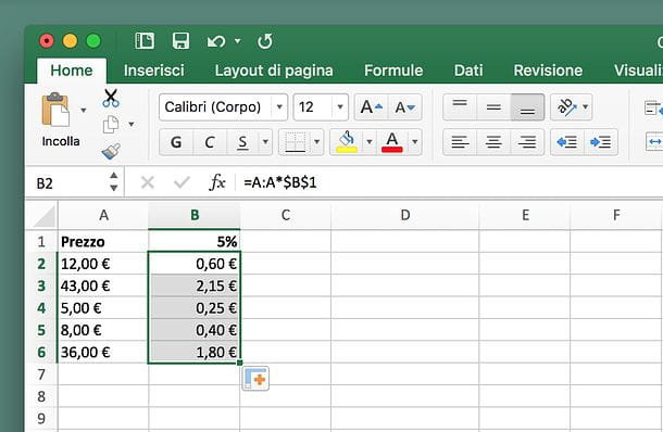 How to multiply in Excel