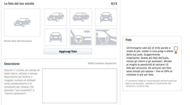 Cómo publicar un anuncio en AutoScout24