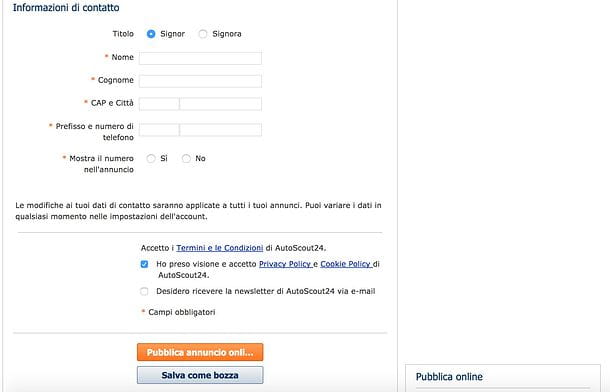 Comment publier une annonce sur AutoScout24