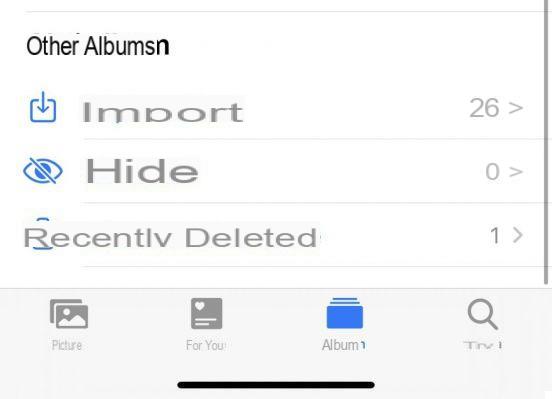 Come nascondere foto su iPhone