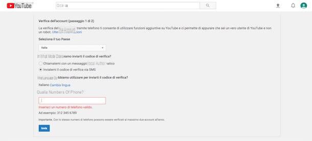 Come fare live su YouTube