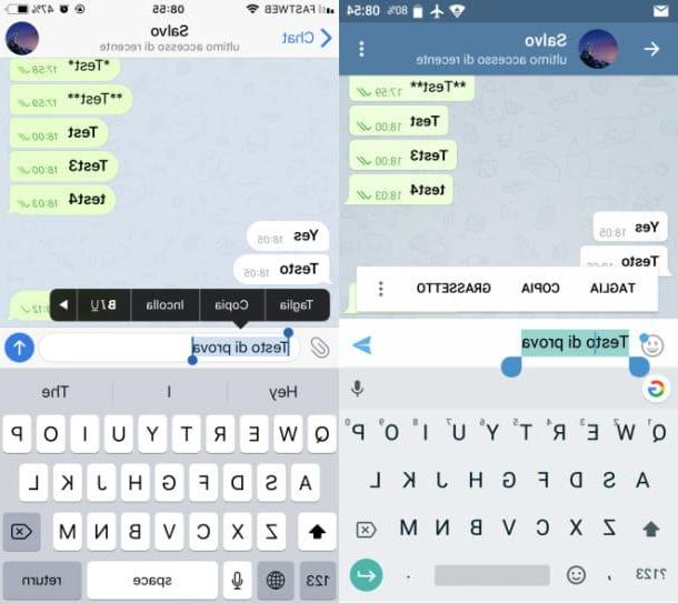 Cómo escribir en negrita en Telegram