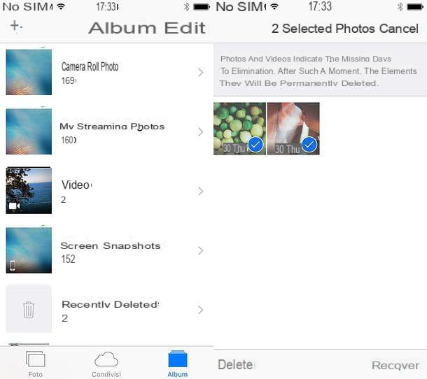 Come ripristinare photo cancellate