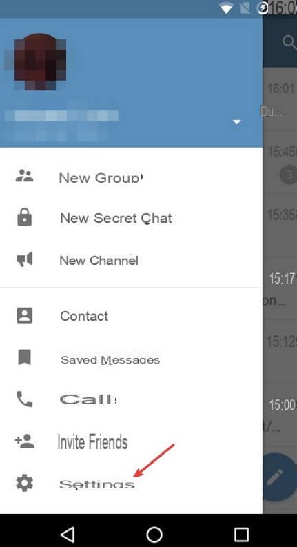Ocultar el estado en línea y el último acceso en Telegram