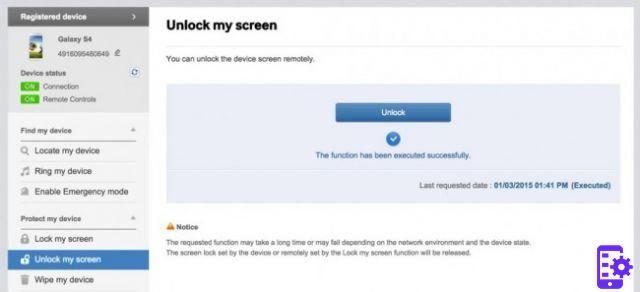 Como ignorar o bloqueio de tela Samsung