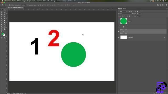 How to move layers between them in Photoshop?