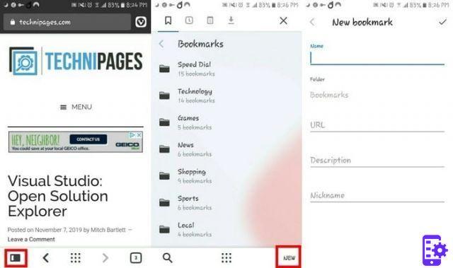 Cómo funciona el navegador Vivaldi en Android