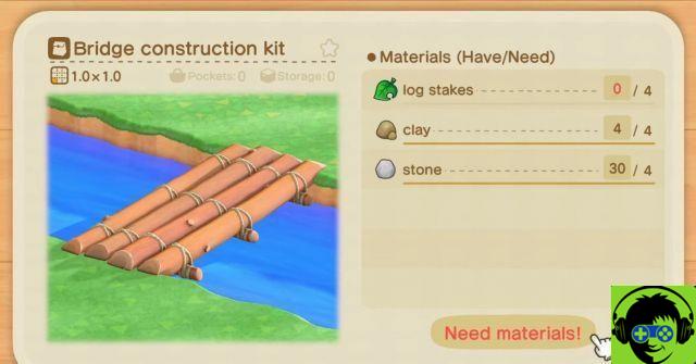 Cómo construir puentes y pendientes en Animal Crossing: New Horizons