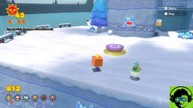 Mario 3D World: Bowser Fury - Como fazer todos os gatos brilharem | Guia 100% Crisp Climb Castle
