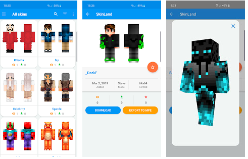 Le migliori applicazioni per scaricare le skin minecraft