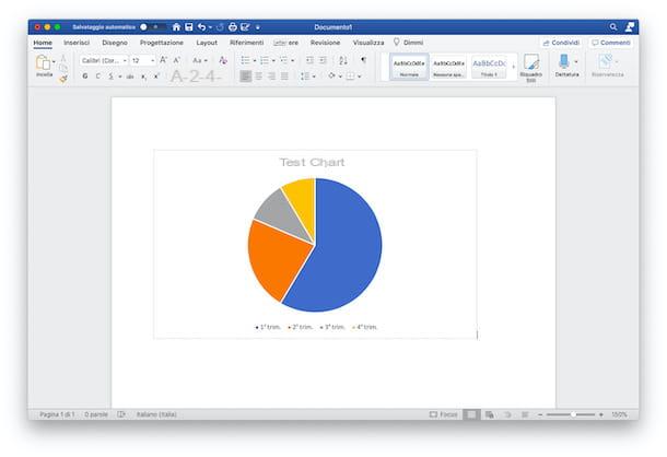 How to make a chart in Word