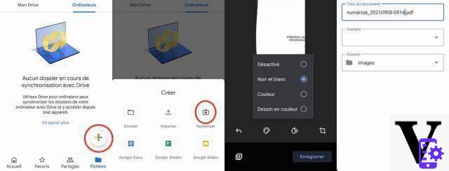 You can scan documents with Google Drive from an Android smartphone