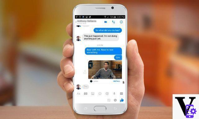 Facebook: how to send a GIF with Messenger