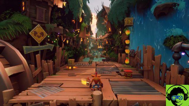 Crash Bandicoot 4: tutte le casse e le posizioni delle gemme nascoste | 5-3: Guide Run It Bayou al 100%