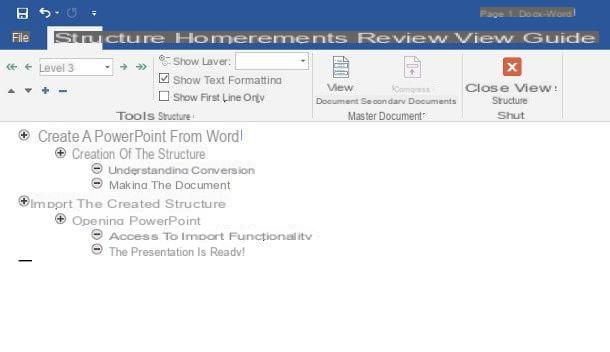 How to make a Power Point on Word