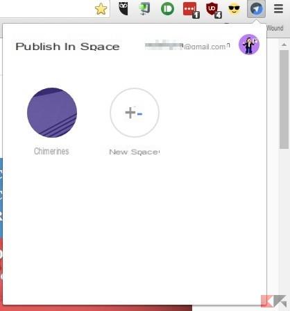 Google Spaces, the extension for Chrome arrives