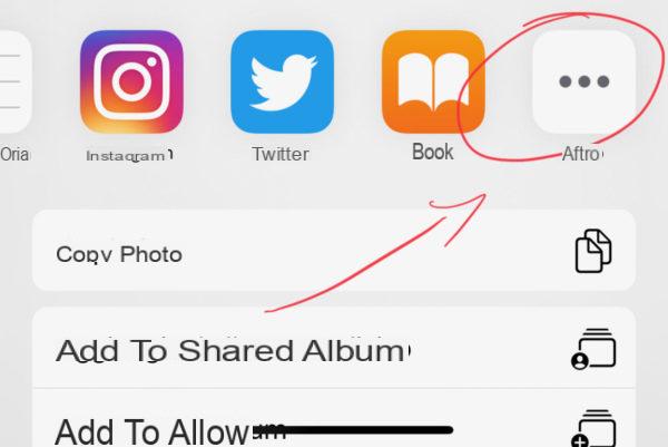Come modificare il menu condividi iPhone
