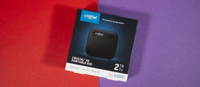 Crucial X6 2 TB USB C • SSD externo portátil USB3.2