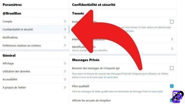 How to activate and deactivate geolocation on Twitter?