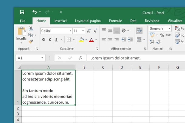 Cómo envolver en una celda de Excel