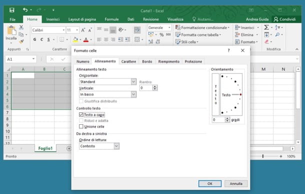 Comment envelopper dans une cellule Excel