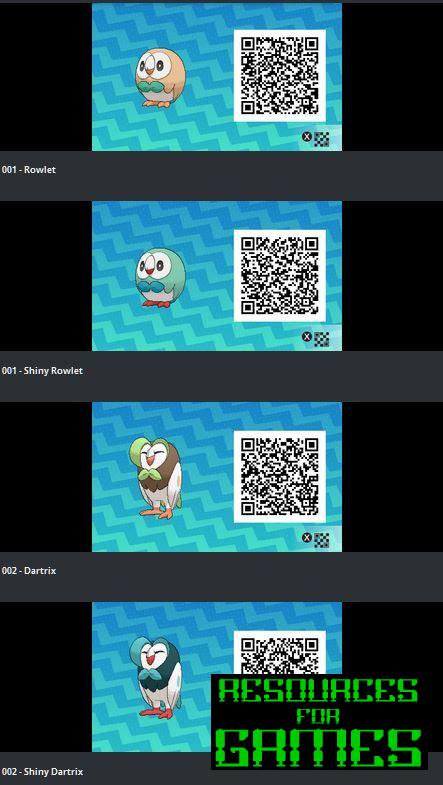 Pokemon Sol y Luna - Todos los Códigos QR para Escanear