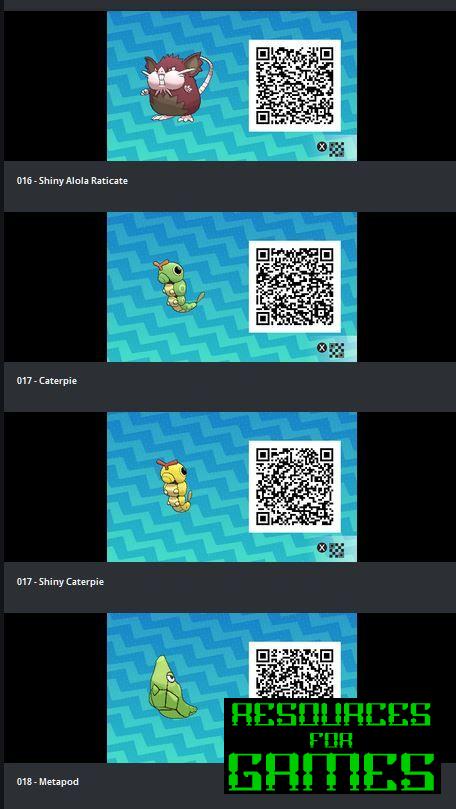 Pokemon Sol y Luna - Todos los Códigos QR para Escanear