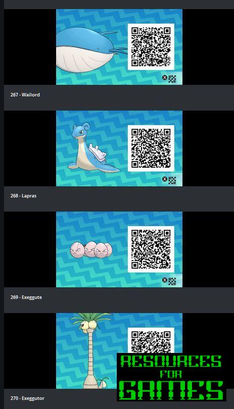 Pokemon Sol y Luna - Todos los Códigos QR para Escanear