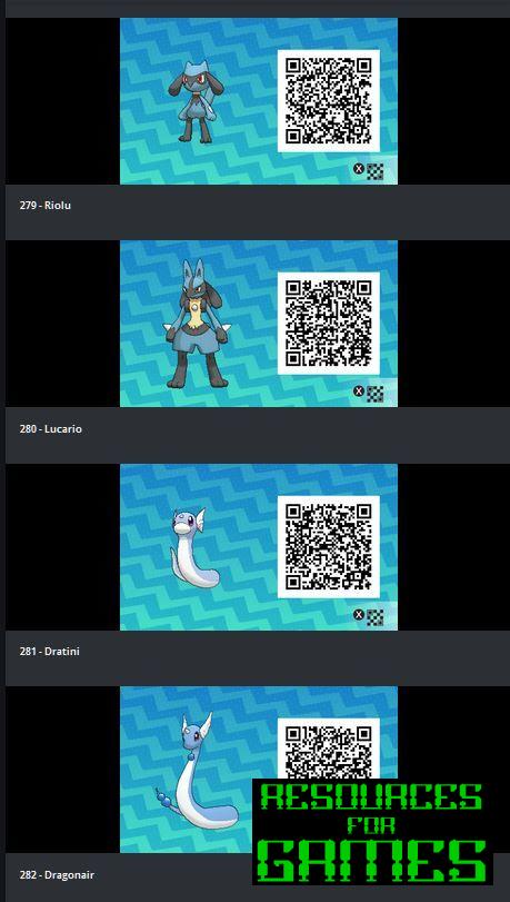 Pokemon Sol y Luna - Todos los Códigos QR para Escanear