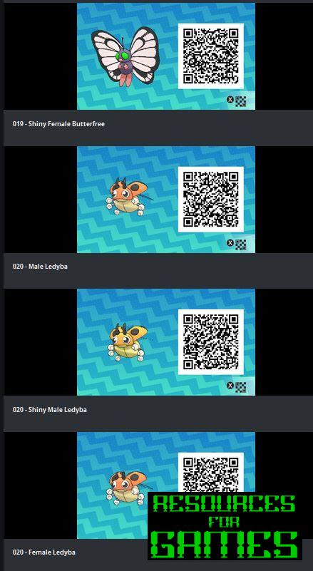 Pokémon Soleil et Lune - Tous les Codes QR à Scanner