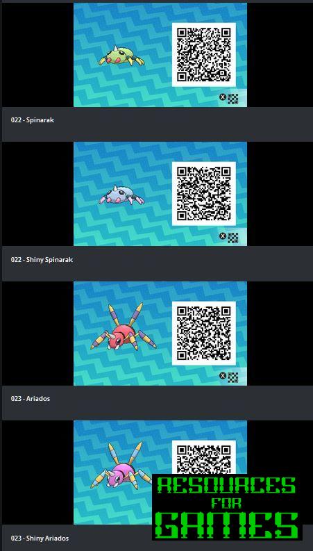 Pokemon Sol e Lua - Todos os Códigos QR a Digitalizar