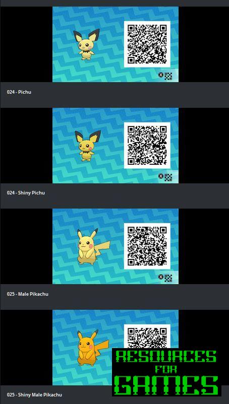 Pokemon Sol e Lua - Todos os Códigos QR a Digitalizar