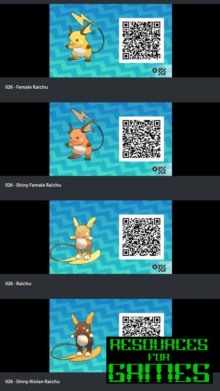 Pokemon Sol e Lua - Todos os Códigos QR a Digitalizar