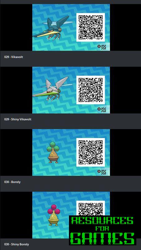 Pokémon Soleil et Lune - Tous les Codes QR à Scanner