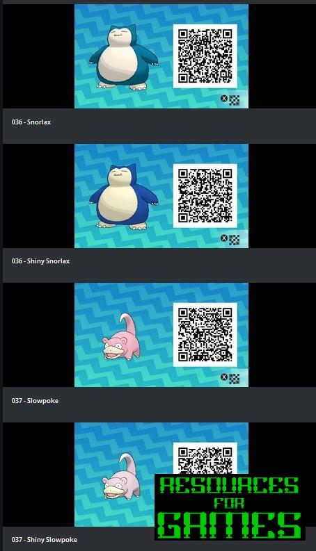 Pokémon Soleil et Lune - Tous les Codes QR à Scanner