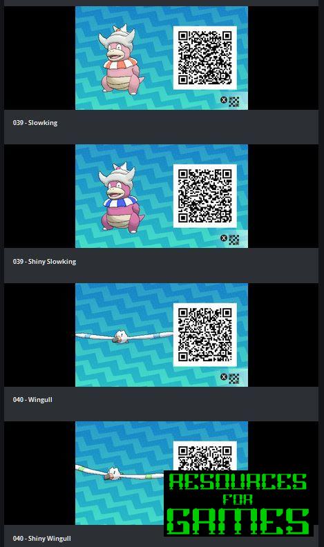 Pokémon Soleil et Lune - Tous les Codes QR à Scanner