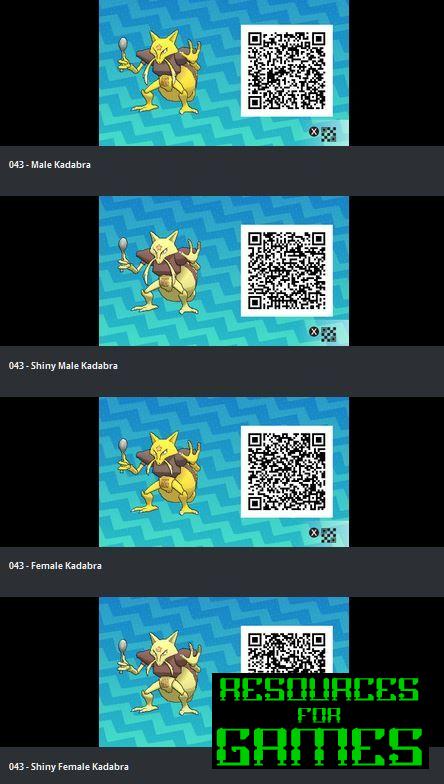 Pokemon Sol e Lua - Todos os Códigos QR a Digitalizar