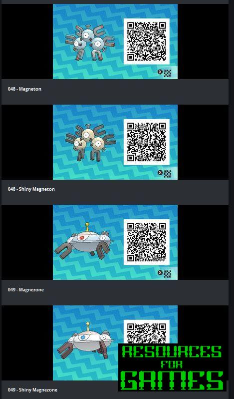 Pokémon Soleil et Lune - Tous les Codes QR à Scanner