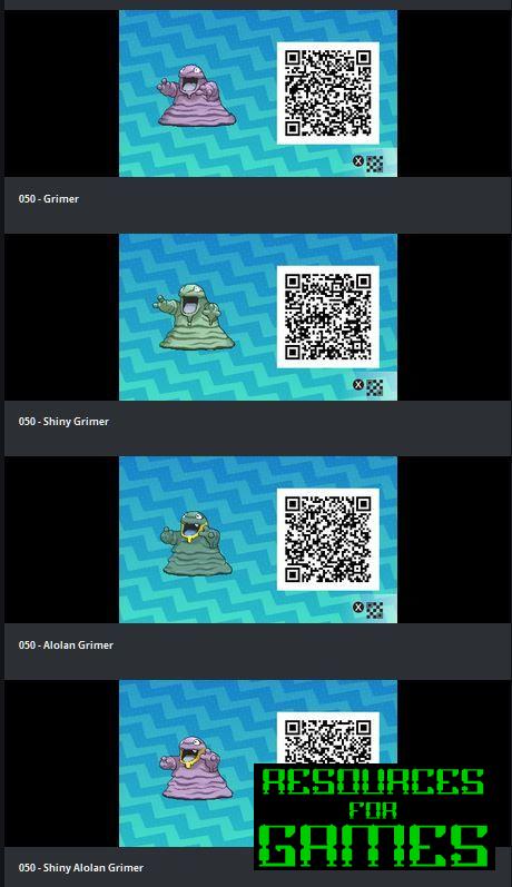 Pokemon Sol e Lua - Todos os Códigos QR a Digitalizar