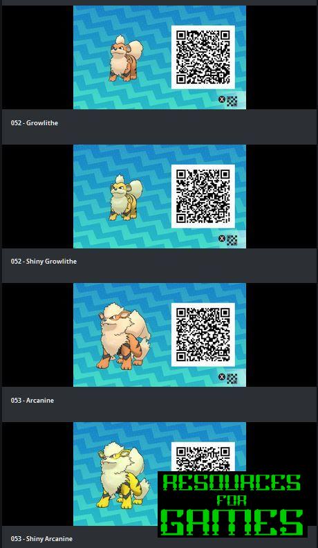 Pokemon Sol y Luna - Todos los Códigos QR para Escanear