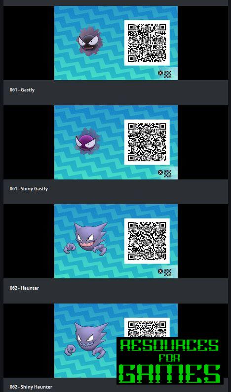 Pokemon Sol y Luna - Todos los Códigos QR para Escanear