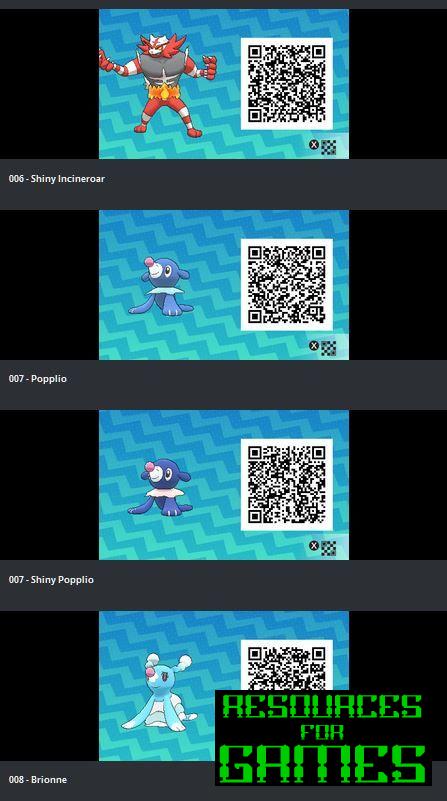 Pokémon Soleil et Lune - Tous les Codes QR à Scanner